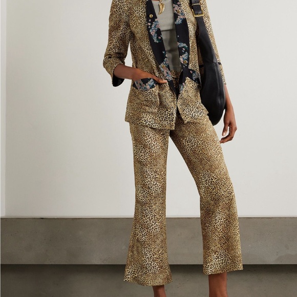 MAISON MAYLE
Caribbea printed silk-satin trimmed woven blazer - Picture 5 of 9